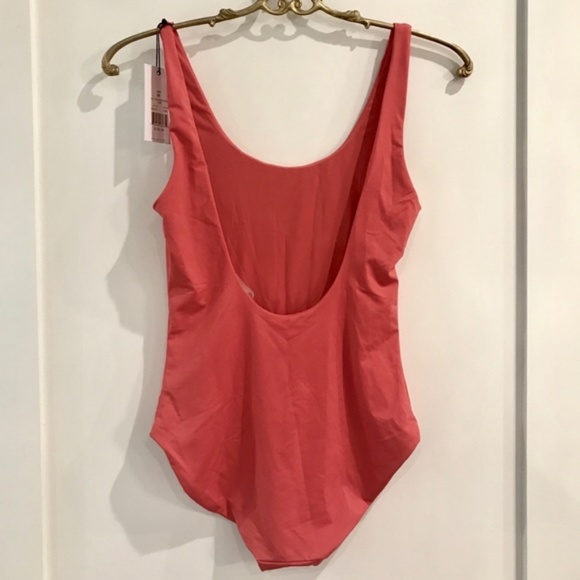 ONIA Kelly Scoop Neck Cayenne One-Piece Sz M - Picture 5 of 8